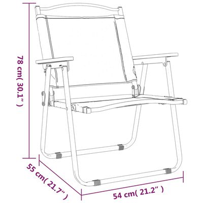 vidaXL matkatoolid 2 tk, beež, 54 x 55 x 78 cm, oxford kangas