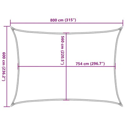 vidaXL päikesevarjupuri beež 8x6 m 100% polüester Oxford