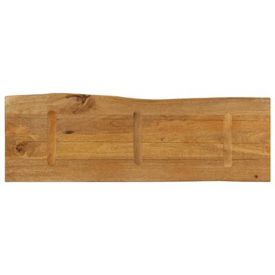 vidaXL lauaplaat, 120 x 40 x 3,8 cm, naturaalsete servadega, mangopuit