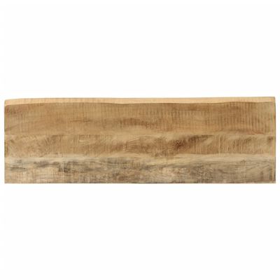 vidaXL konsoollaud naturaalsete servadega, 105 x 33 x 76 cm, mangopuit