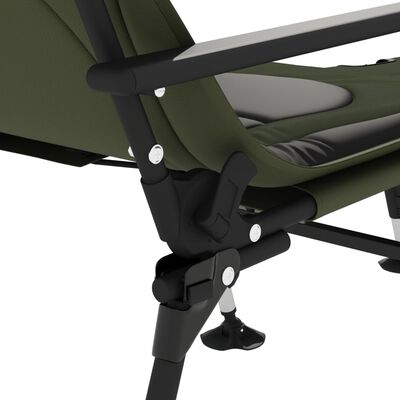vidaXL kokkupandav kalastusvoodi-tool, reguleeritavad jalad, roheline