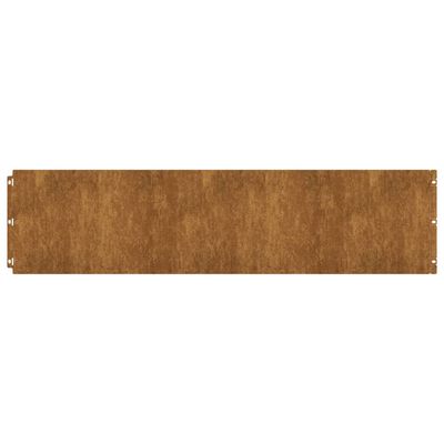 vidaXL murupiirded 10 tk, 25x103 cm, painduv Corten teras