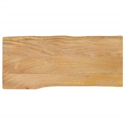 vidaXL lauaplaat, 100 x 40 x 3,8 cm, naturaalsete servadega, mangopuit