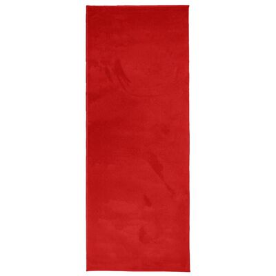 vidaXL vaip "OVIEDO" lühikese narmaga, punane, 80 x 200 cm