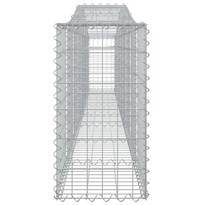 vidaXL kaarekujulised gabioonkorvid 3 tk, 400x30x60/80 cm, raud