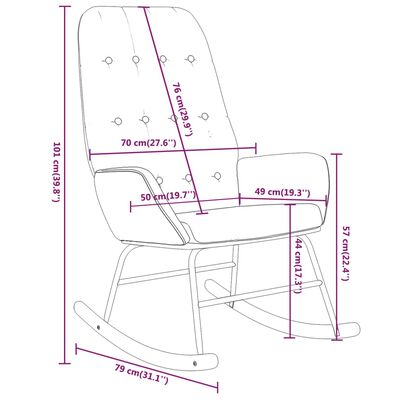 vidaXL kiiktool, pruunikashall, kangas