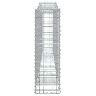 vidaXL kaarekujulised gabioonkorvid 6 tk, 400x30x100/120 cm, raud