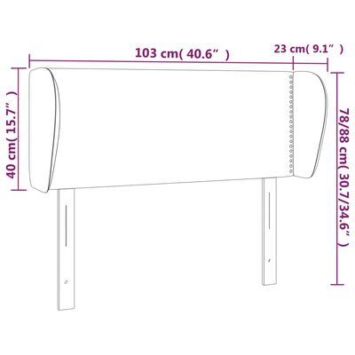 vidaXL voodipeats servadega, roheline, 103x23x78/88 cm, kangas