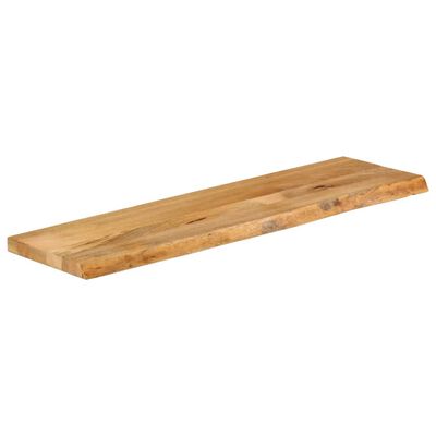 vidaXL lauaplaat, naturaalse servaga, 110 x 40 x 2,5 cm, mangopuit