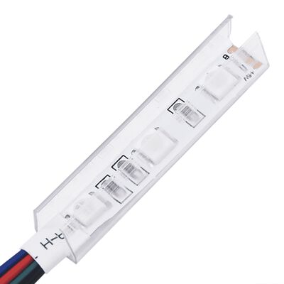 vidaXL LED-voodipeats, tumepruun, 180x5x78/88 cm, kangas