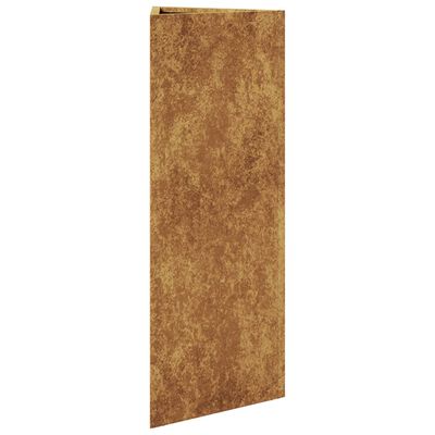 vidaXL aia taimekast, kolmnurk, 30 x 26 x 75 cm Corten teras