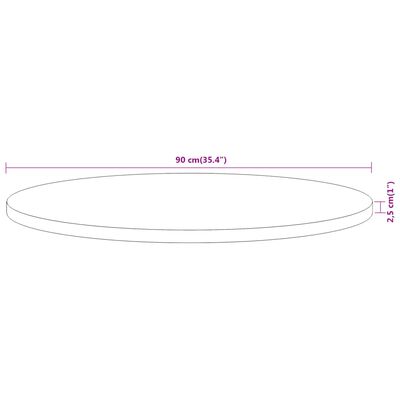 vidaXL lauaplaat, Ø90 x 2,5 cm, ümmargune, akaatsiapuit