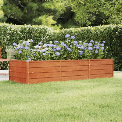 vidaXL taimekast, rooste, 240x80x45 cm, Corten-teras