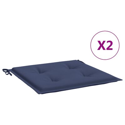 vidaXL euroaluse istmepadjad 2 tk tumesinine 50x50x3 cm oxford kangas