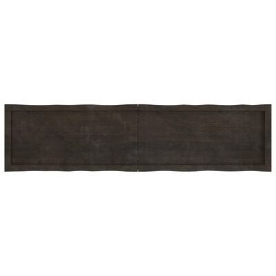 vidaXL lauaplaat, tumepruun, 160x40x(2-6) cm, töödeldud täispuit