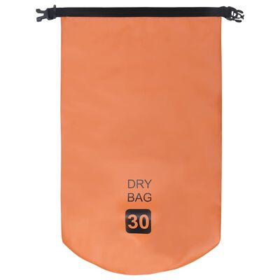 vidaXL kuivkott oranž 30 l PVC