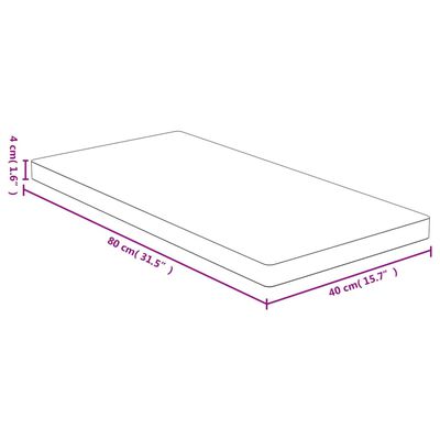 vidaXL lauaplaat, 40x80x4 cm, bambus