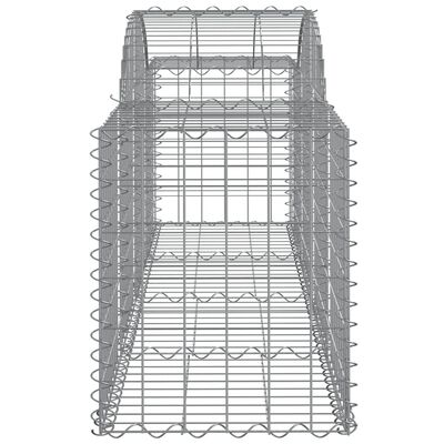 vidaXL kaarekujulised gabioonkorvid 11 tk, 200x50x60/80 cm, raud