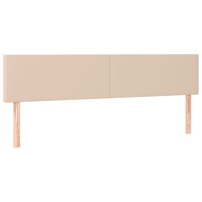 vidaXL LED-voodipeats Cappuccino 180x5x78/88 cm kunstnahk