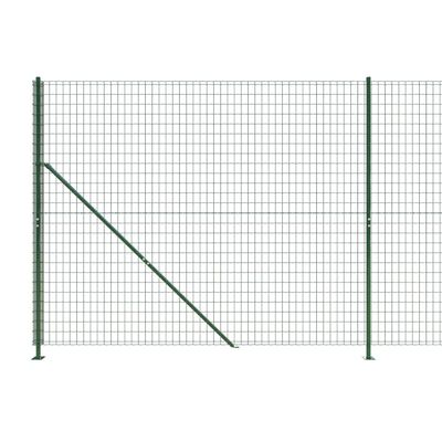vidaXL traataed äärikuga, roheline, 1,4x10 m