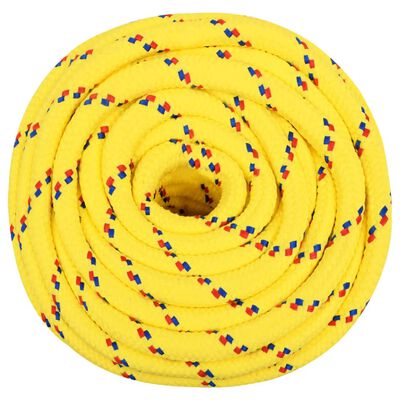 vidaXL paadiköis, kollane, 18 mm, 100 m, polüpropüleen