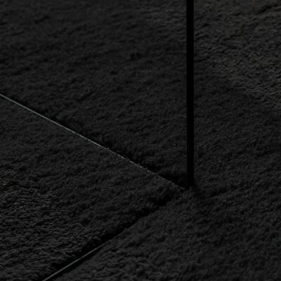 vidaXL vaip "HUARTE", lühikese narmaga, pestav, must, 120x170 cm
