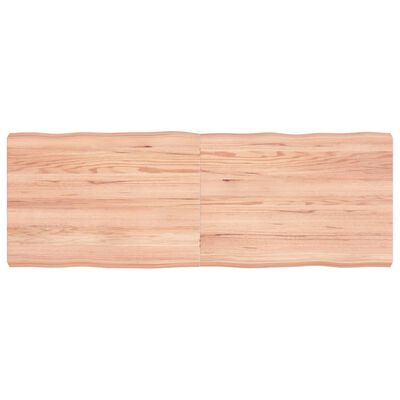 vidaXL lauaplaat, helepruun, 140 x 50 x (2-6) cm, töödeldud täispuit