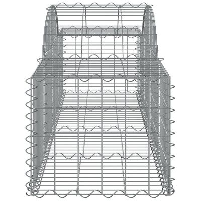 vidaXL kaarekujulised gabioonkorvid 5 tk, 200x50x40/60 cm, raud