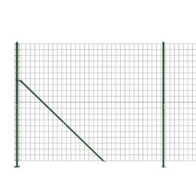 vidaXL traataed äärikuga, roheline, 2,2x10 m