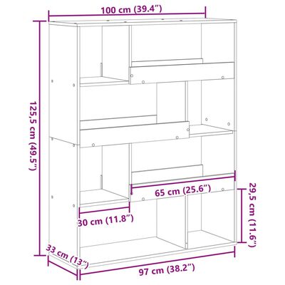 vidaXL ruumijagaja valge 60 x 24 x 155 cm, tehispuit