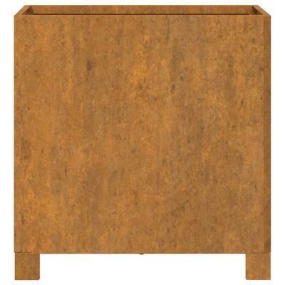 vidaXL jalgadega taimekastid, 2 tk, rooste, 42x40x43 cm, Corten teras