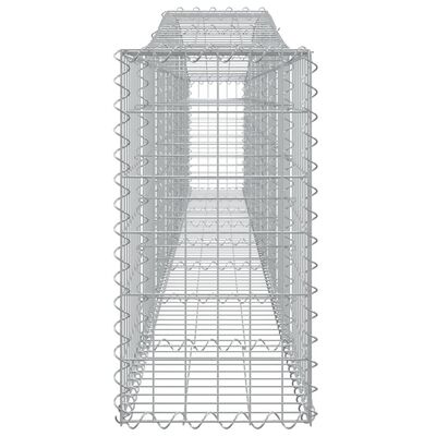 vidaXL kaarekujulised gabioonkorvid 5 tk, 400x30x60/80 cm, raud