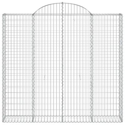 vidaXL kaarekujulised gabioonkorvid 2 tk, 200x30x180/200 cm, raud