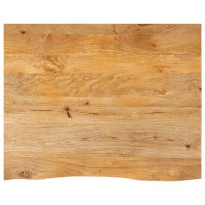 vidaXL lauaplaat, naturaalse servaga, 90 x 80 x 2,5 cm, mangopuit