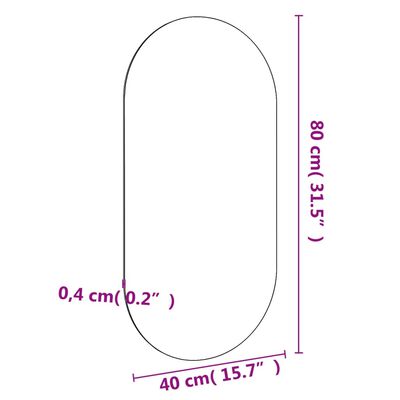 vidaXL peegel, 100 x 50 cm, klaas