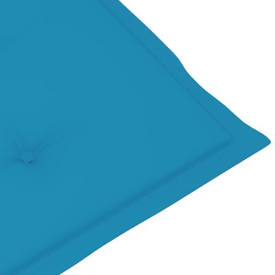 vidaXL päevitustooli istmepadi, sinine, (75 + 105) x 50 x 4 cm