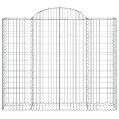 vidaXL kaarekujulised gabioonkorvid 6 tk, 200x50x160/180 cm, raud