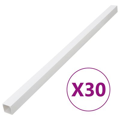 vidaXL kaablikanal 100x40 mm 30 m PVC