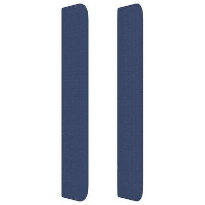 vidaXL kontinentaalvoodi madratsiga, sinine, 160x200 cm, kangas