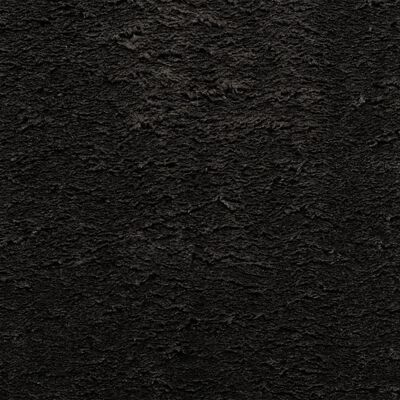 vidaXL vaip "HUARTE", lühikese narmaga, pestav, must, 120x170 cm