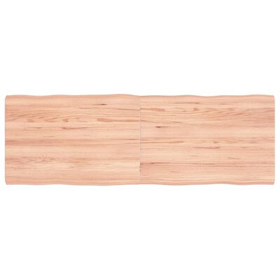 vidaXL lauaplaat, helepruun, 120 x 40 x (2-4) cm, töödeldud täispuit