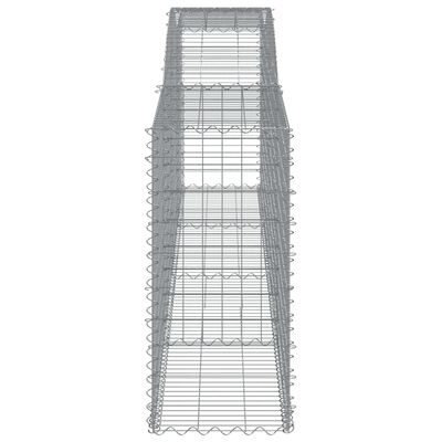 vidaXL kaarekujulised gabioonkorvid 3 tk, 400x50x100/120 cm, raud