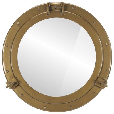 vidaXL illuminaator peegel, seinale, Ø50 cm, alumiinium ja klaas