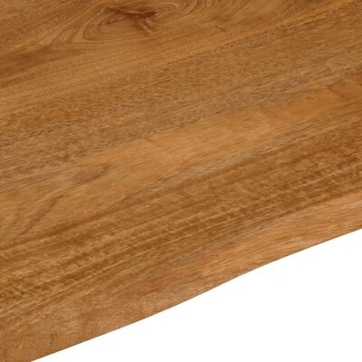 vidaXL lauaplaat, naturaalse servaga, 90 x 80 x 2,5 cm, mangopuit