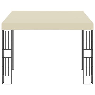 vidaXL seinale kinnitatav varjualune 3x3 m, kreemjas, kangas