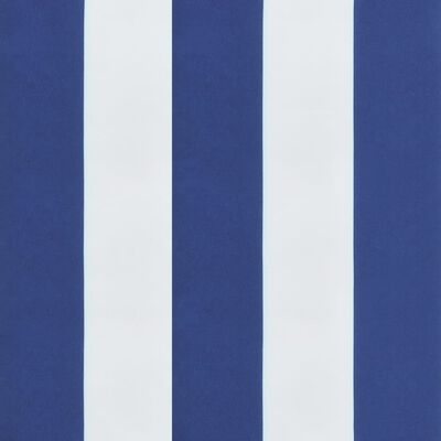 vidaXL euroaluse istmepadi, sinise/valge triibuline, 50 x 40 x 12 cm