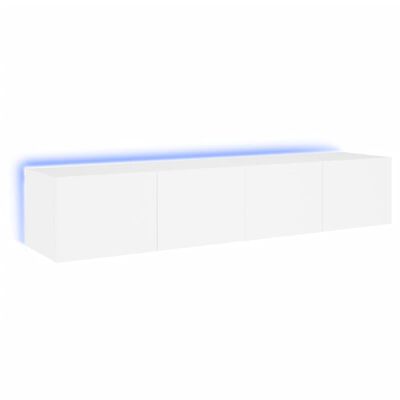 vidaXL teleri seinakapid LED-tuledega 2 tk, valge, 80 x 35 x 31 cm