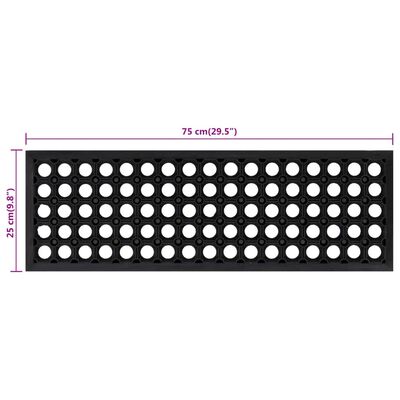 vidaXL trepiastme matt 10 tk, 25 x 75 cm, kumm