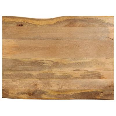 vidaXL lauaplaat, 90 x 80 x 2,5 cm, naturaalsete servadega, mangopuit