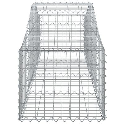 vidaXL kaarekujulised gabioonkorvid 4 tk, 200x50x40/60 cm, raud